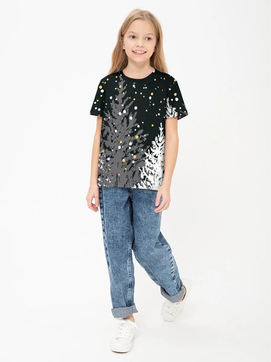 Children's cotton T-shirt (for girls. Copy)