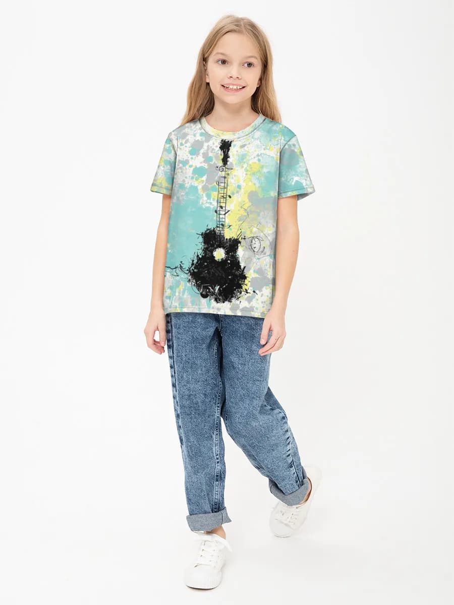 Children's cotton T-shirt (for girls. Copy)