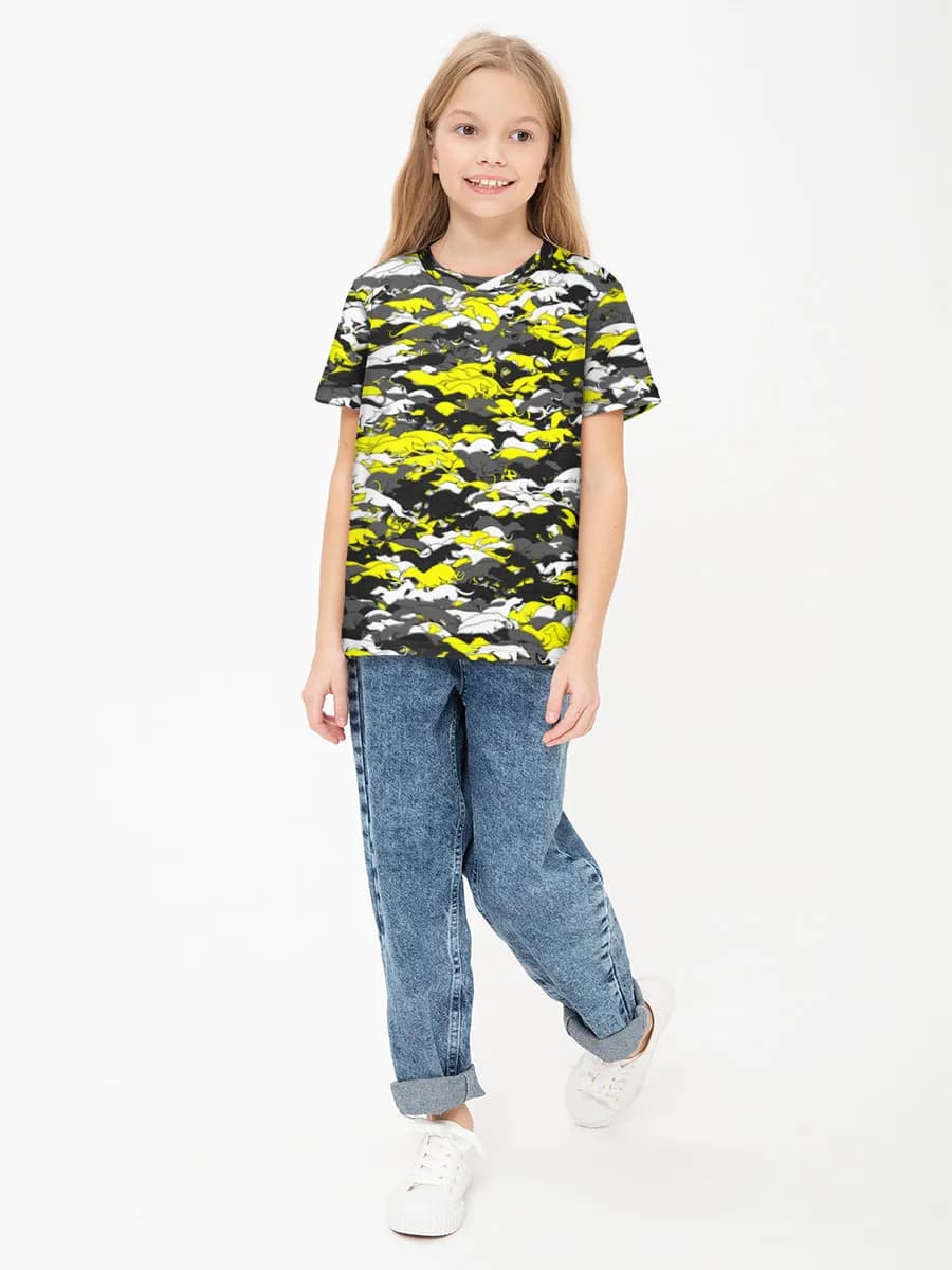 Children's cotton T-shirt (for girls. Copy)