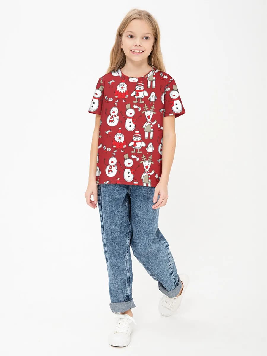 Children's cotton T-shirt (for girls. Copy)