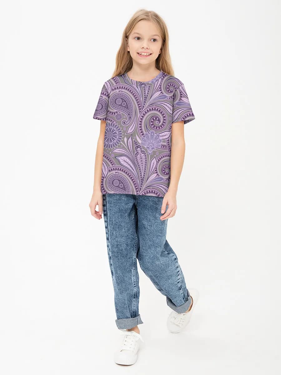 Purple Paisley Florals