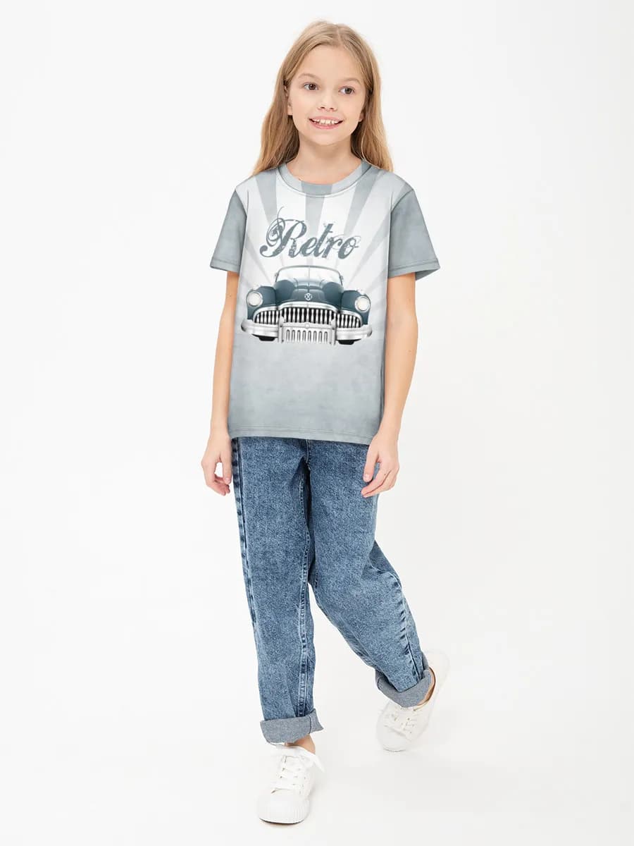 Children's cotton T-shirt (for girls. Copy)