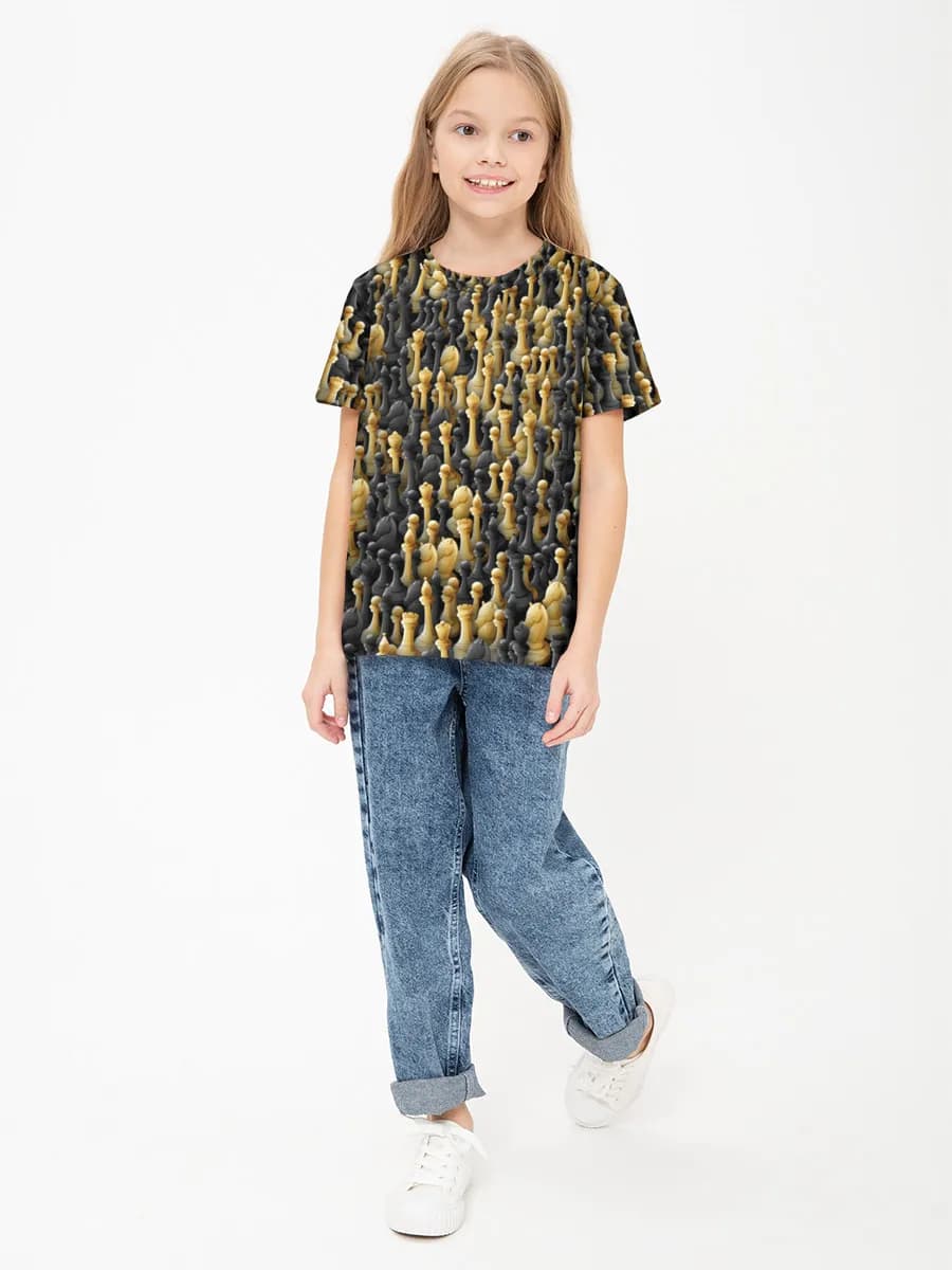 Children's cotton T-shirt (for girls. Copy)