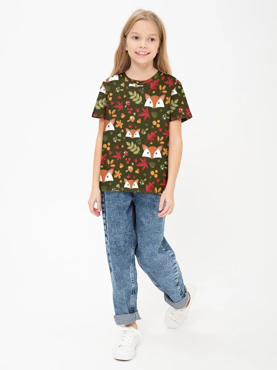 Children's cotton T-shirt (for girls. Copy)