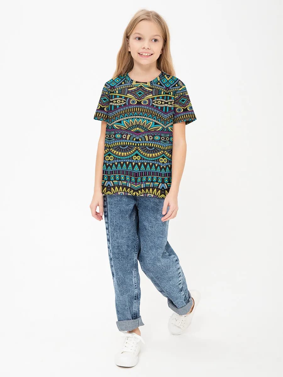 Children's cotton T-shirt (for girls. Copy)