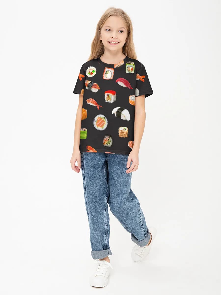 Children's cotton T-shirt (for girls. Copy)