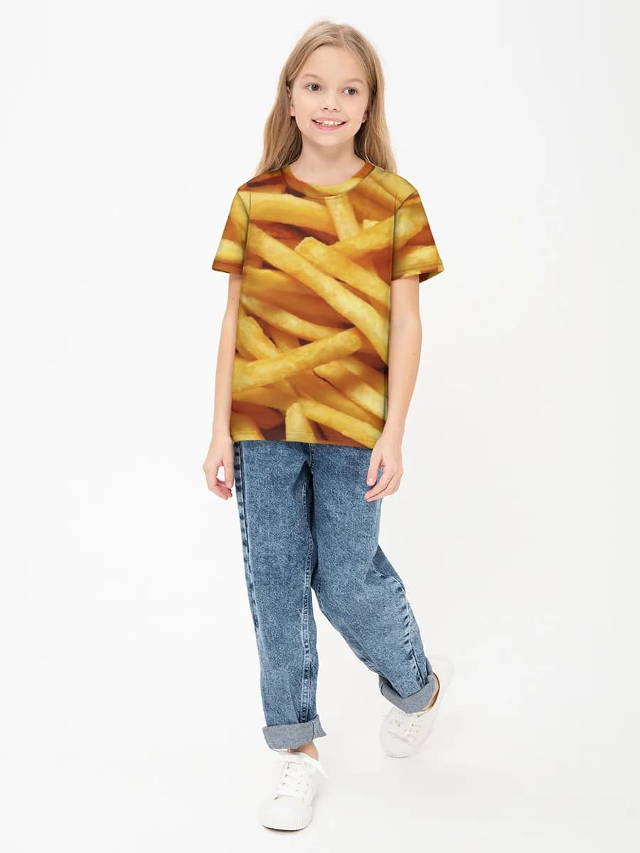 Children's cotton T-shirt (for girls. Copy)