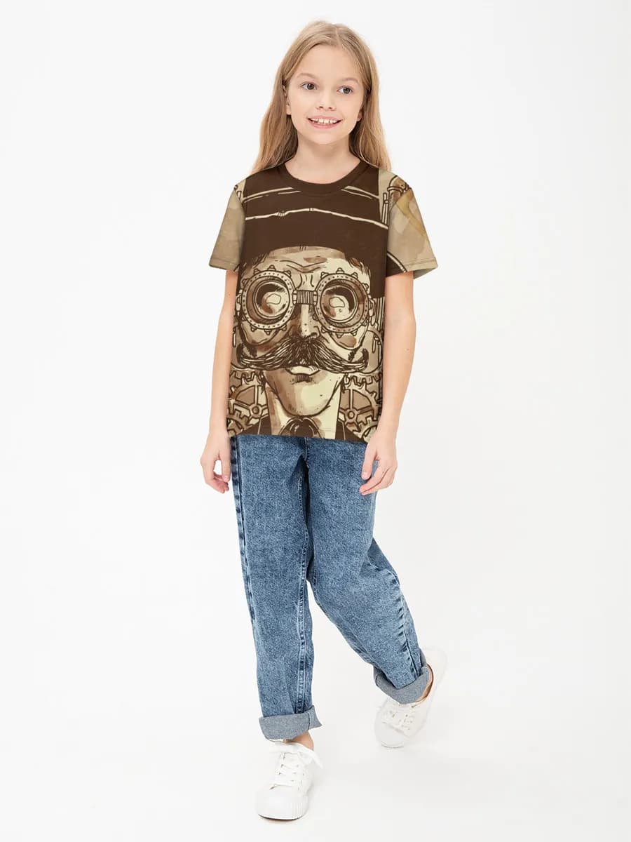 Children's cotton T-shirt (for girls. Copy)