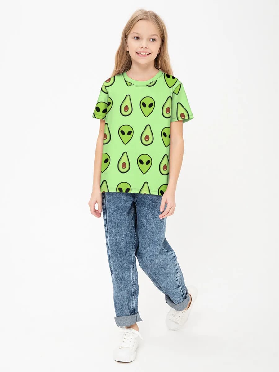 Children's cotton T-shirt (for girls. Copy)