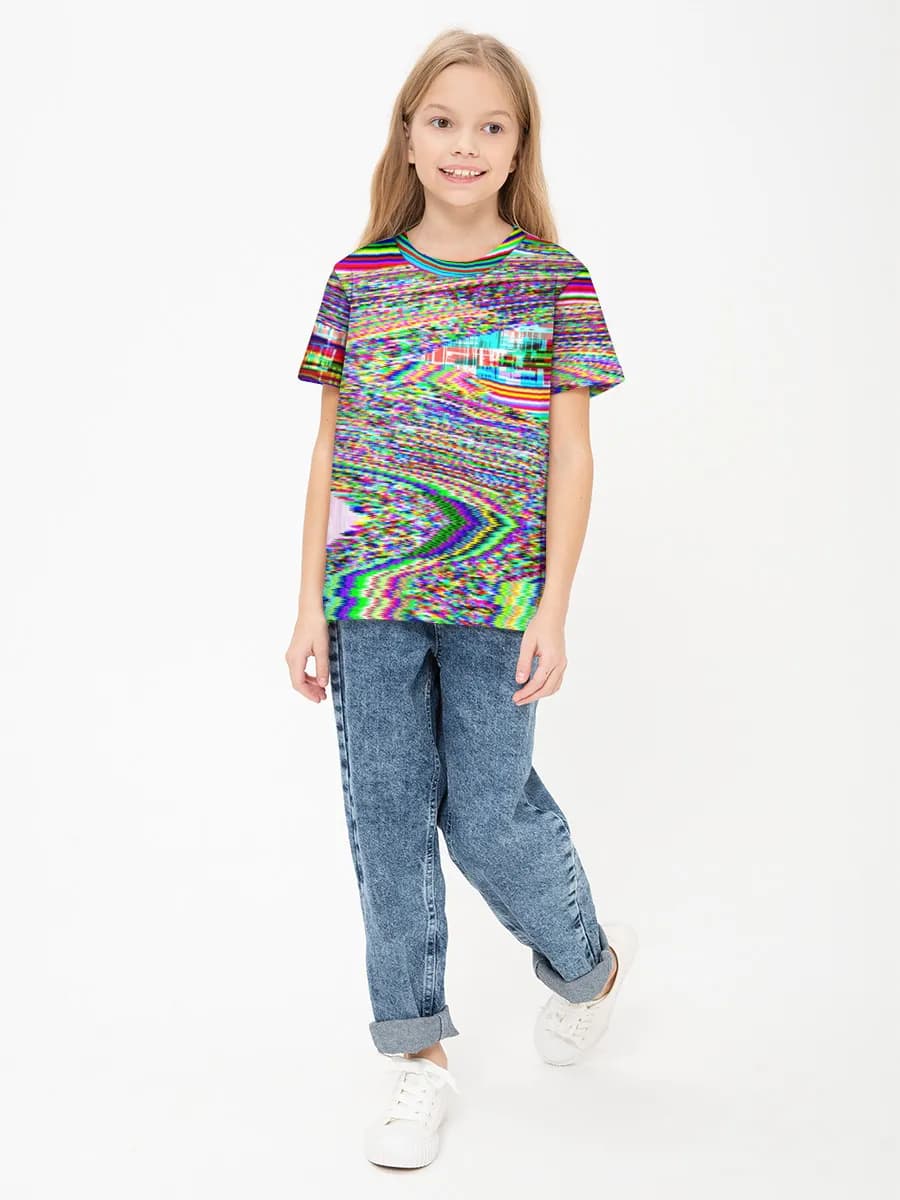 Children's cotton T-shirt (for girls. Copy)