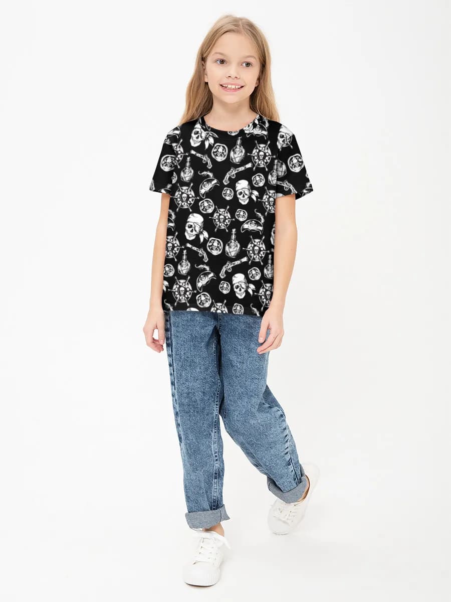 Children's cotton T-shirt (for girls. Copy)