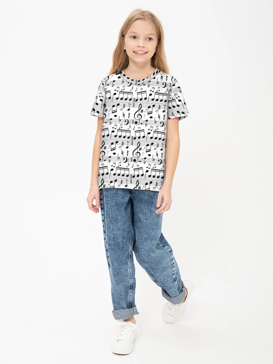Children's cotton T-shirt (for girls. Copy)
