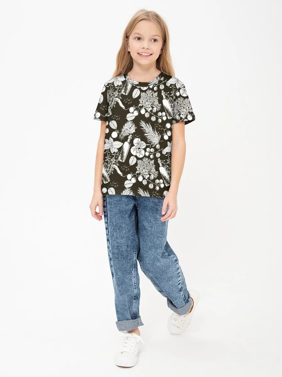 Children's cotton T-shirt (for girls. Copy)