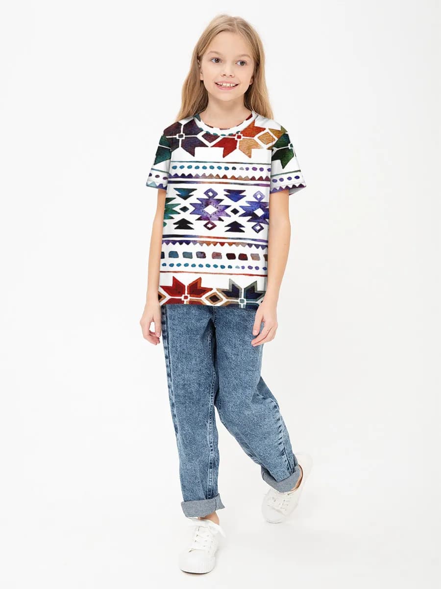 Children's cotton T-shirt (for girls. Copy)