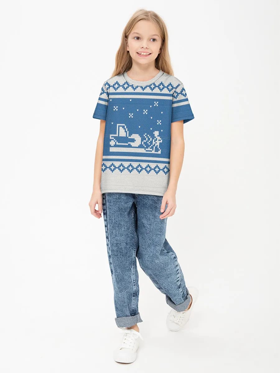 Children's cotton T-shirt (for girls. Copy)