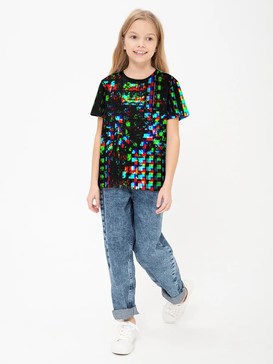 Children's cotton T-shirt (for girls. Copy)