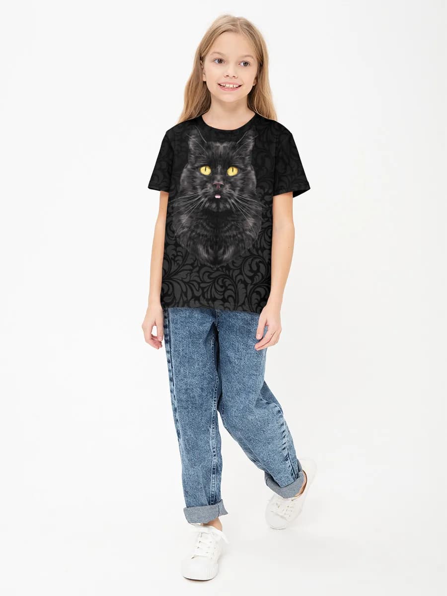Gothic Black Cat Portrait
