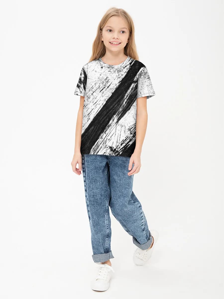 Children's cotton T-shirt (for girls. Copy)