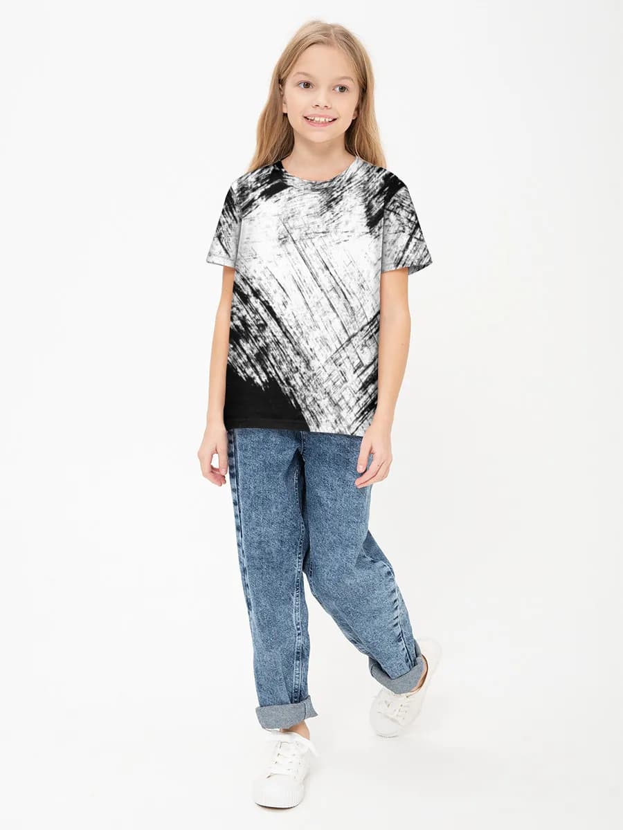 Children's cotton T-shirt (for girls. Copy)