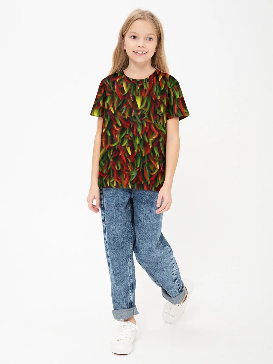 Children's cotton T-shirt (for girls. Copy)