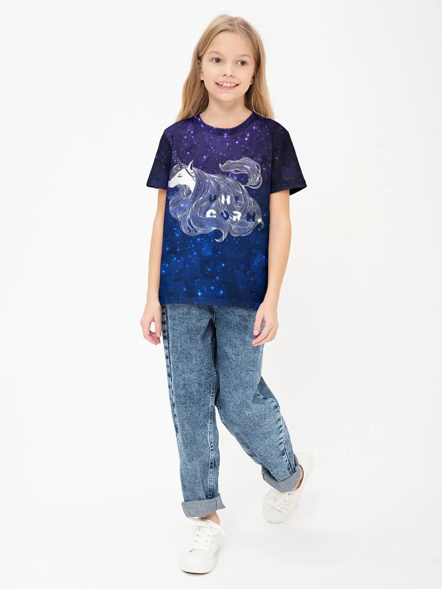 Children's cotton T-shirt (for girls. Copy)
