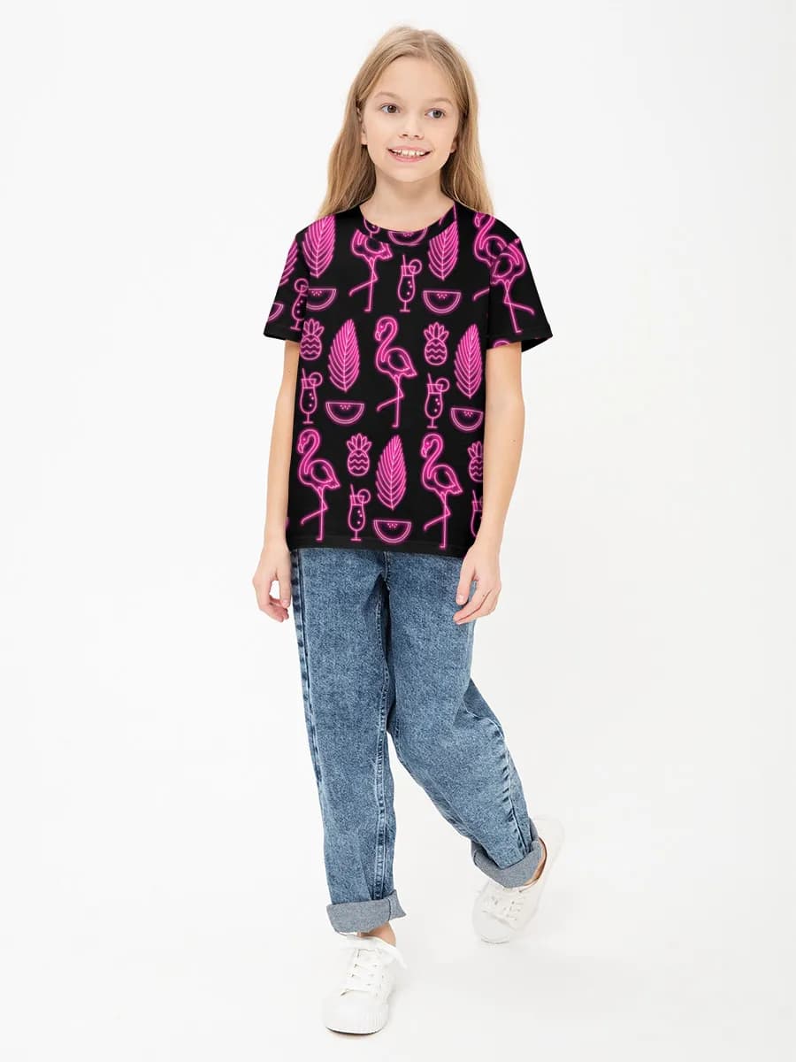 Children's cotton T-shirt (for girls. Copy)