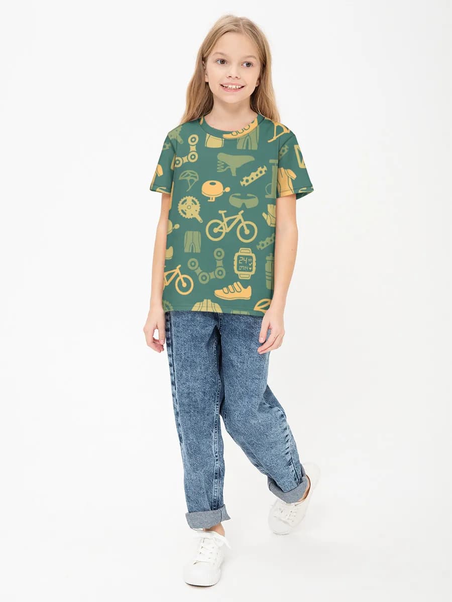 Children's cotton T-shirt (for girls. Copy)
