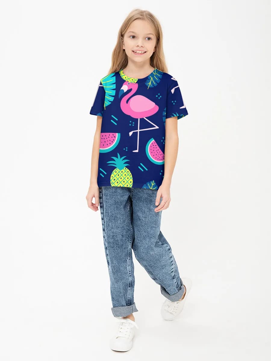 Children's cotton T-shirt (for girls. Copy)