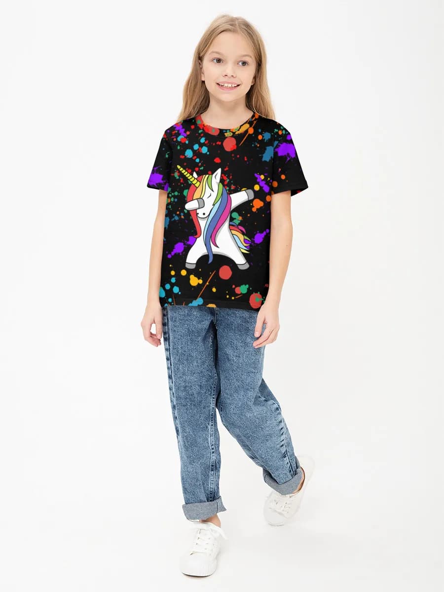 Children's cotton T-shirt (for girls. Copy)