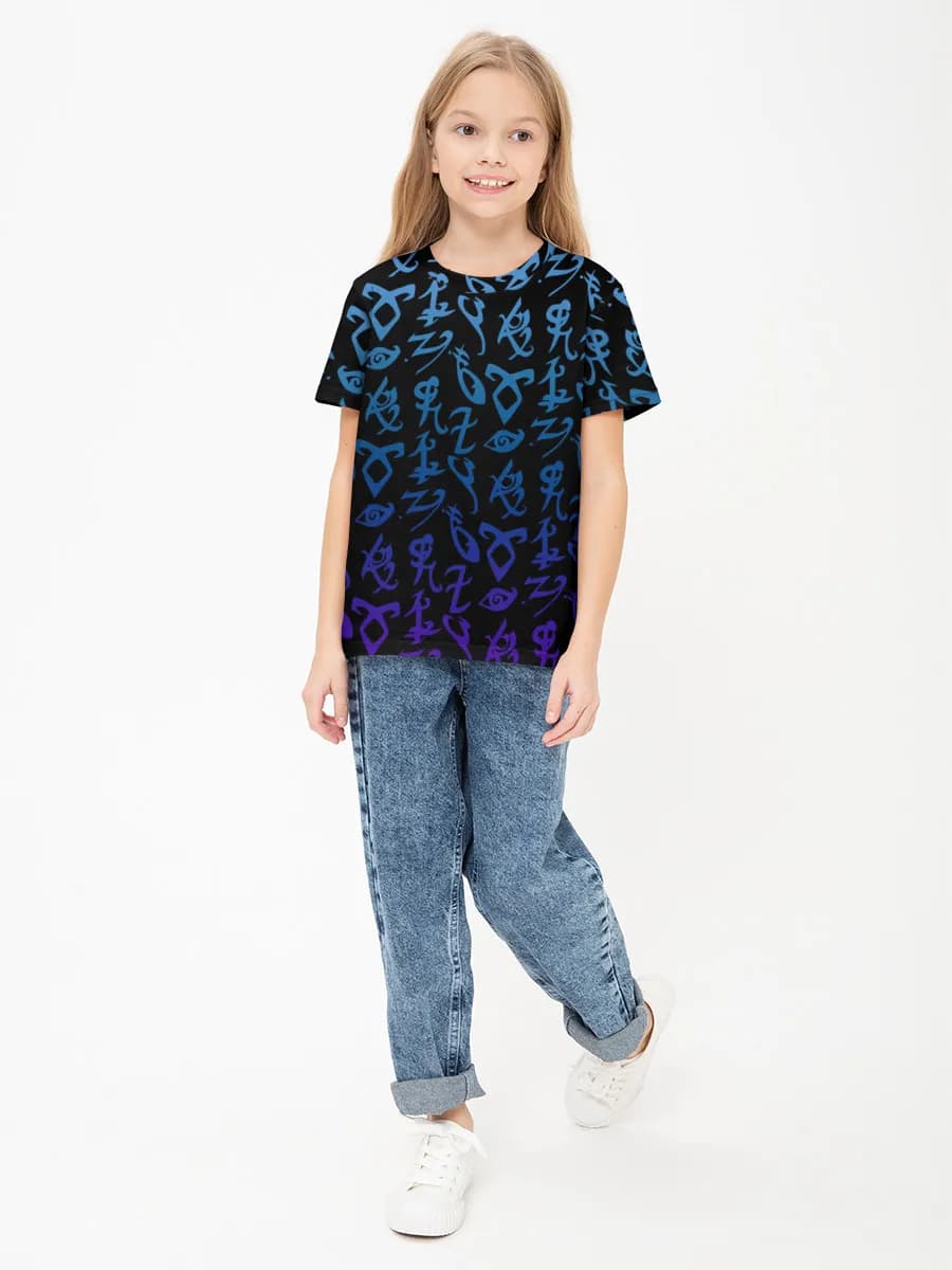 Children's cotton T-shirt (for girls. Copy)