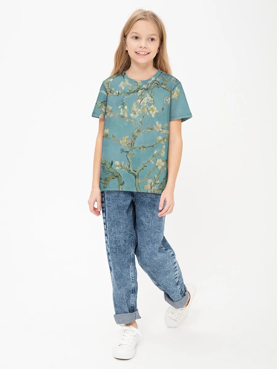 Children's cotton T-shirt (for girls. Copy)