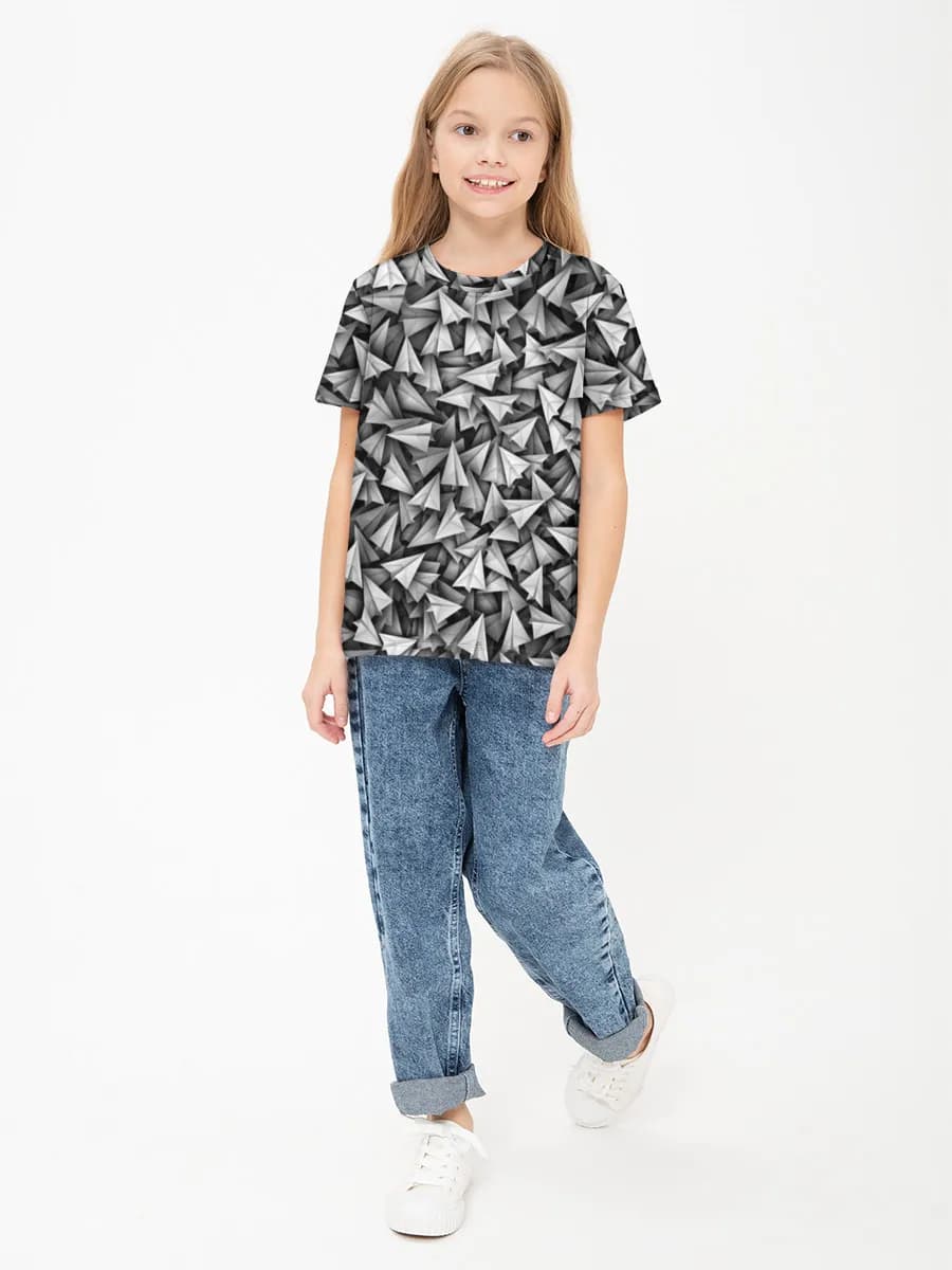 Children's cotton T-shirt (for girls. Copy)