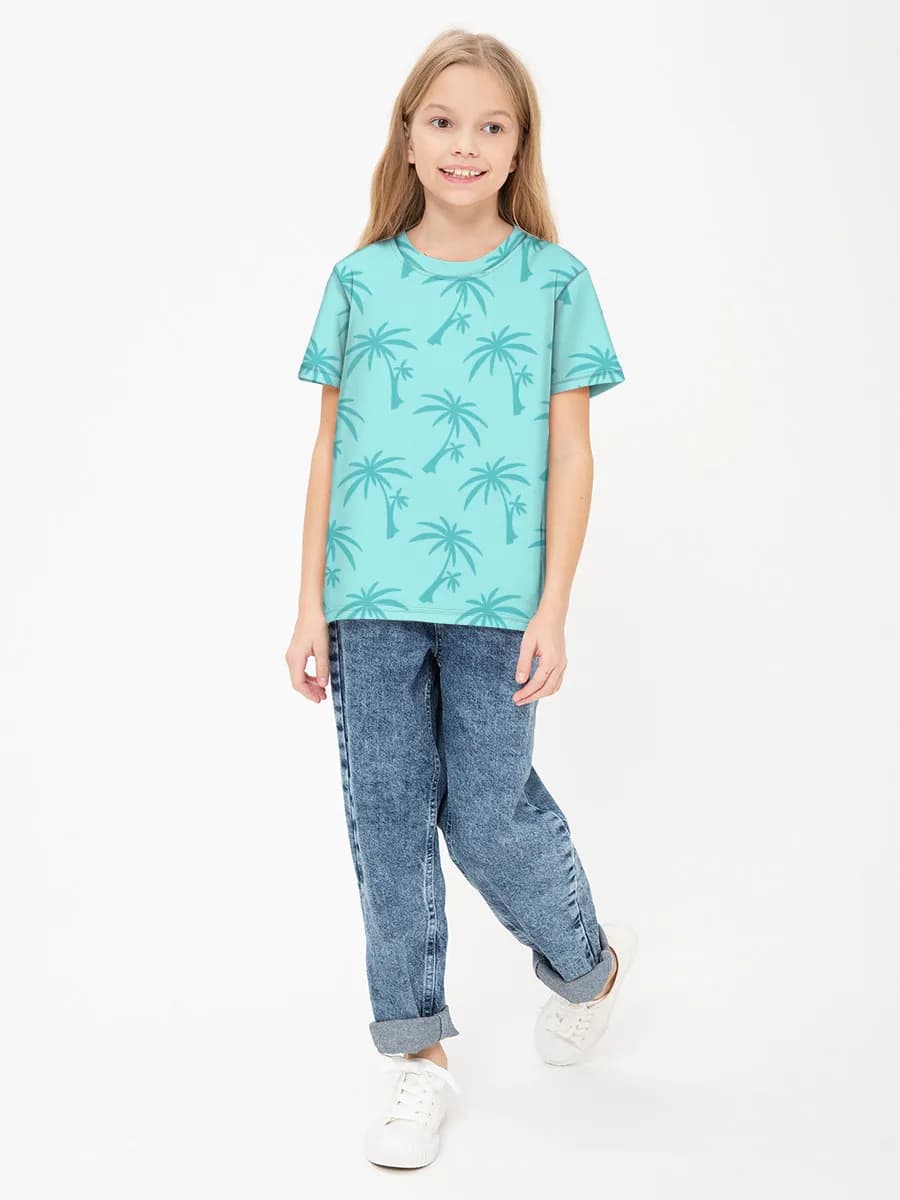 Children's cotton T-shirt (for girls. Copy)