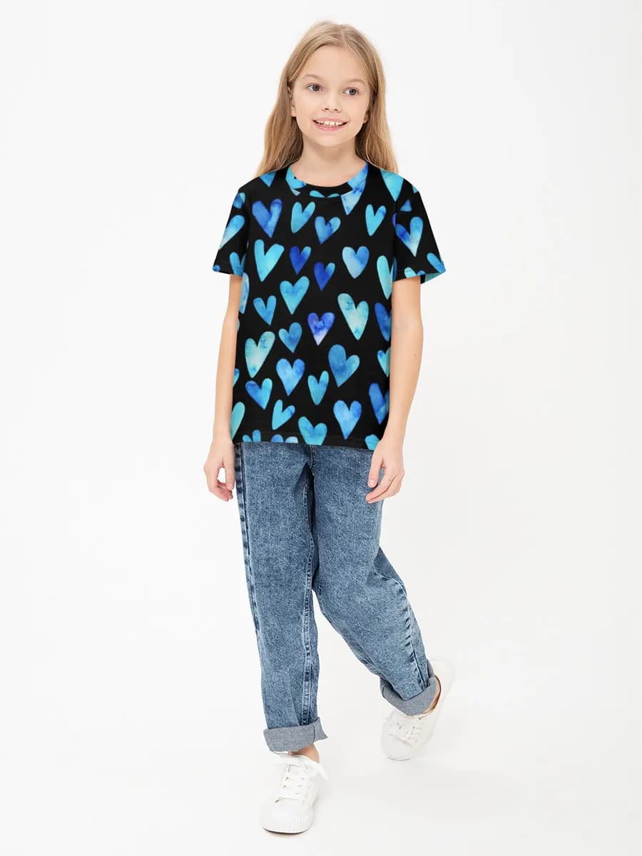 Children's cotton T-shirt (for girls. Copy)