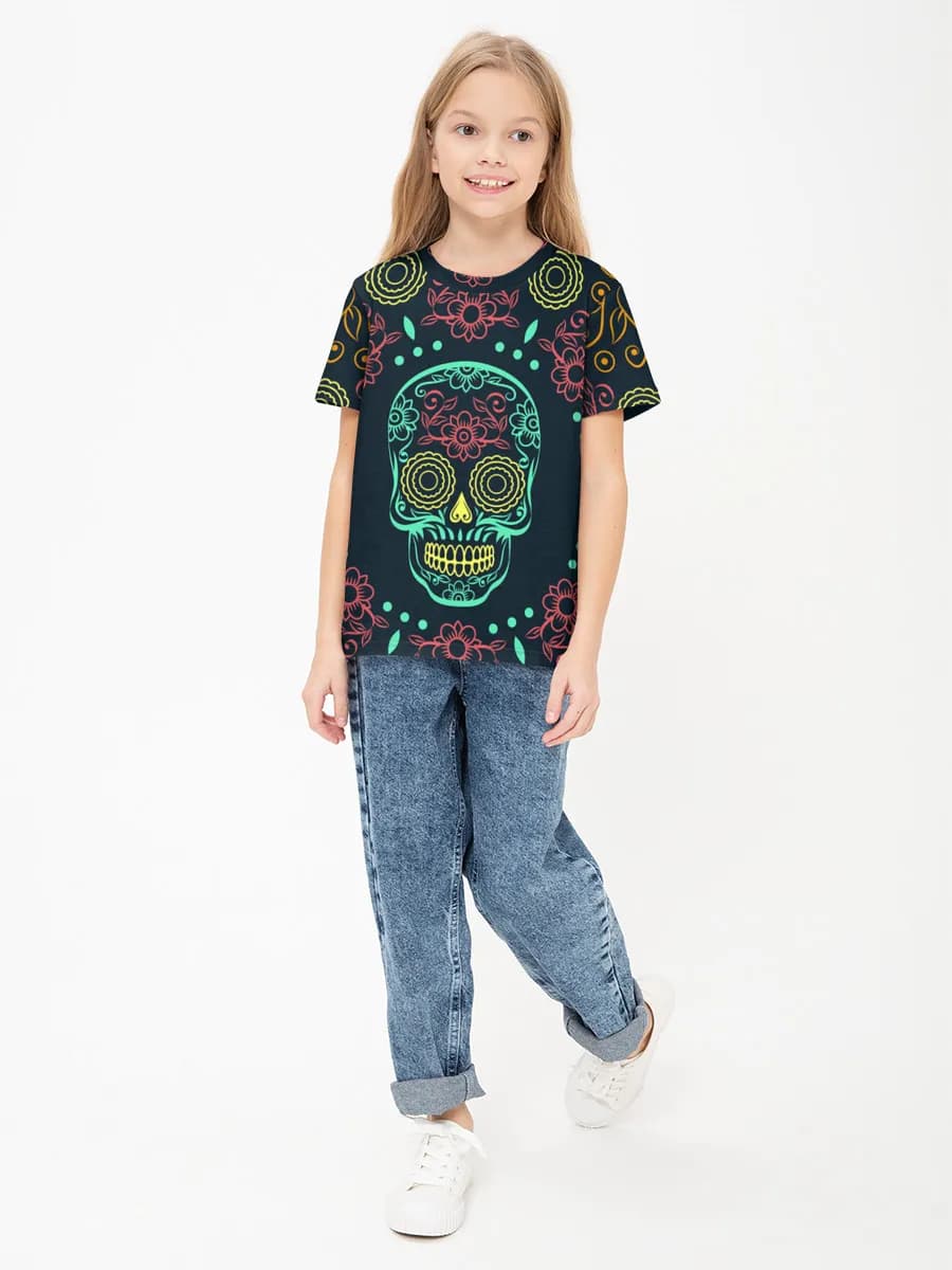 Children's cotton T-shirt (for girls. Copy)