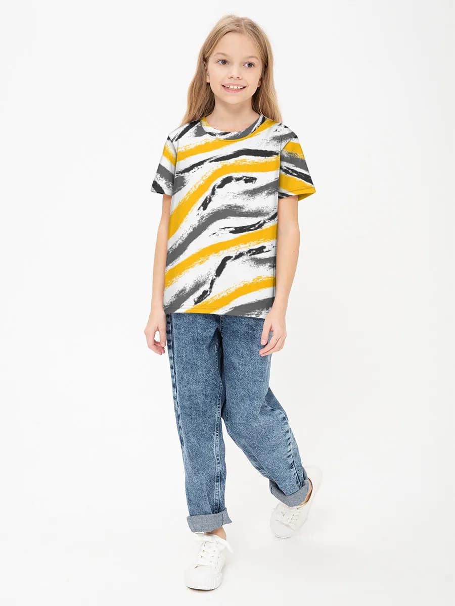 Mustard Chevron Brushstrokes