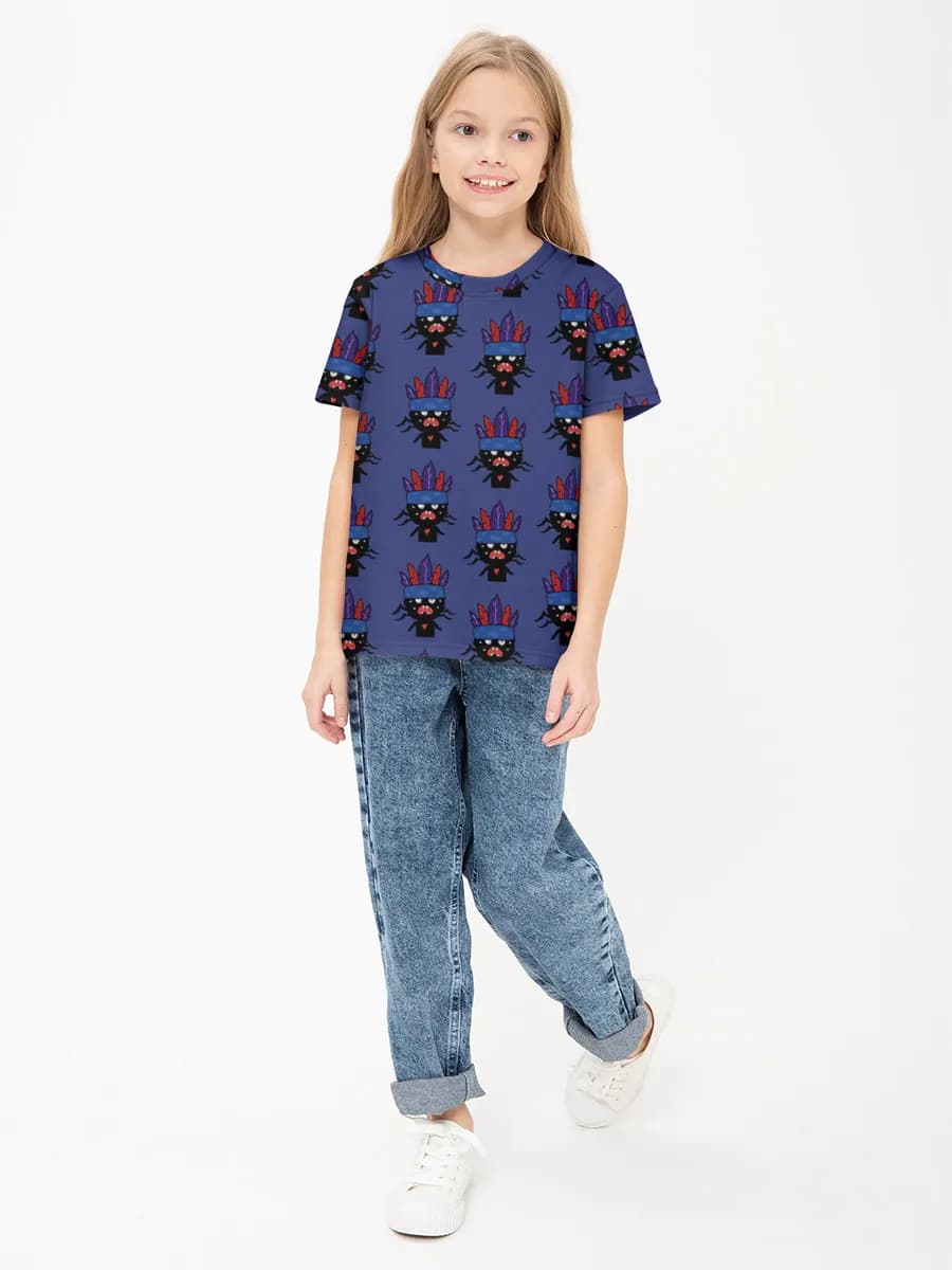 Children's cotton T-shirt (for girls. Copy)