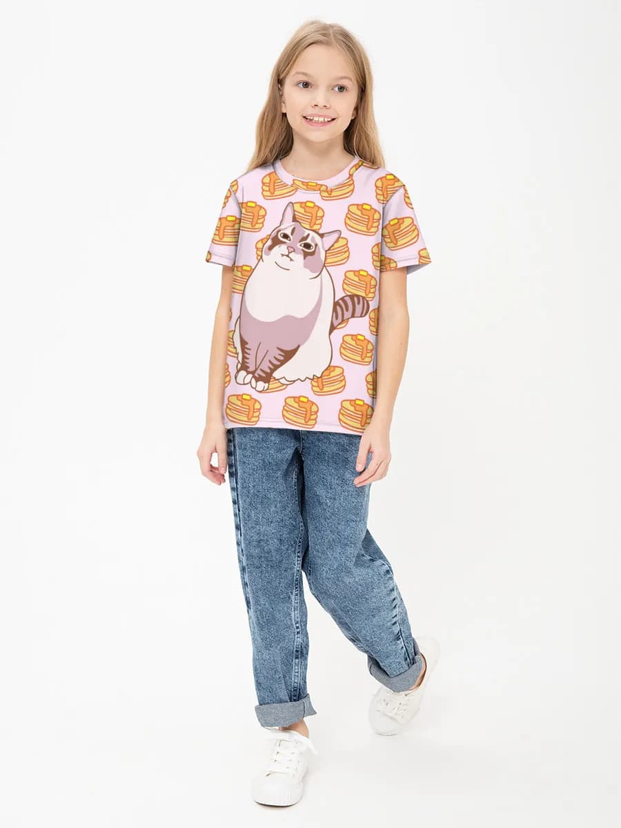 Children's cotton T-shirt (for girls. Copy)