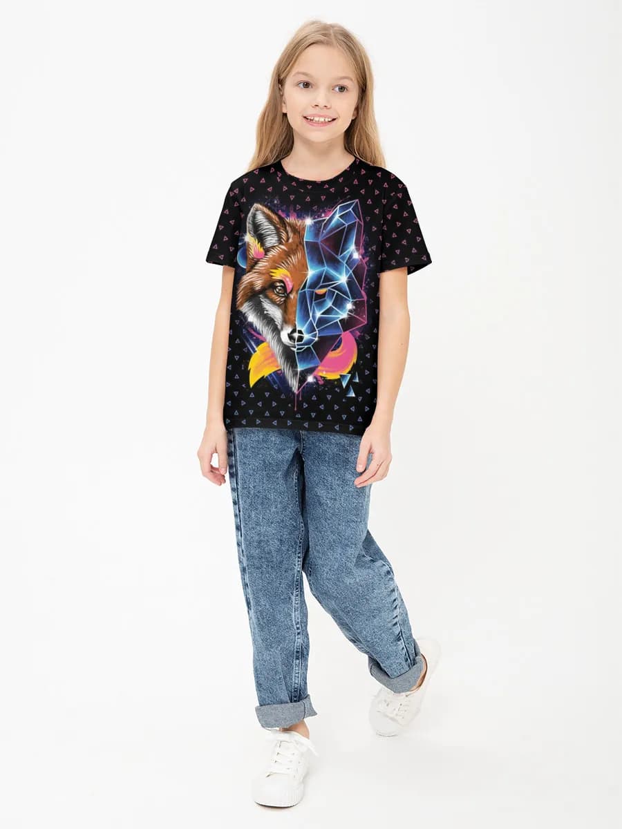 Children's cotton T-shirt (for girls. Copy)
