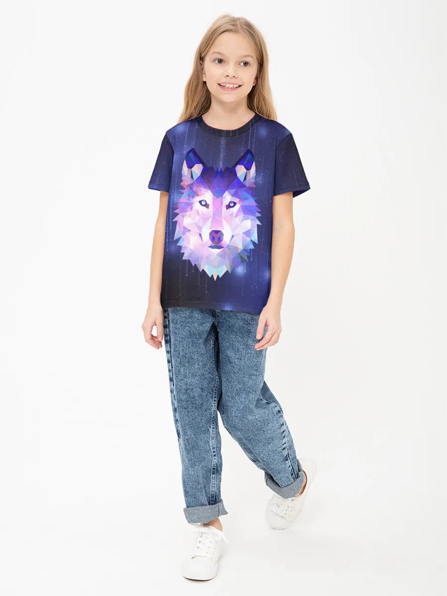 Children's cotton T-shirt (for girls. Copy)