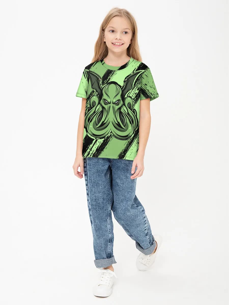 Children's cotton T-shirt (for girls. Copy)
