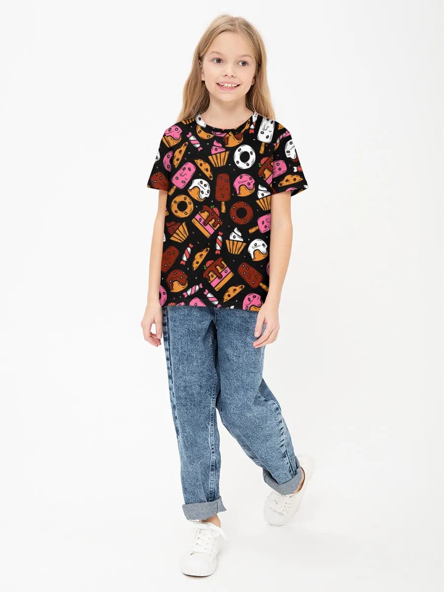 Children's cotton T-shirt (for girls. Copy)