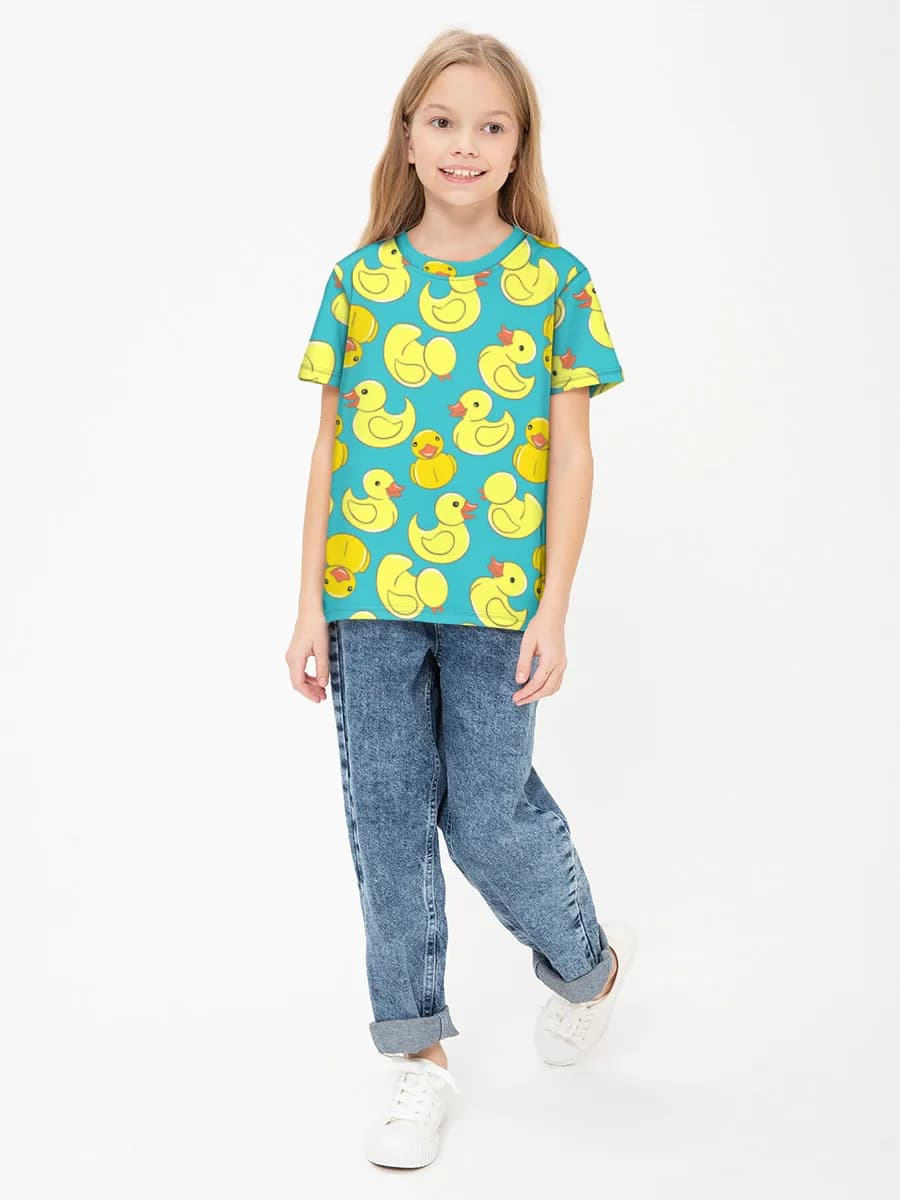 Children's cotton T-shirt (for girls. Copy)