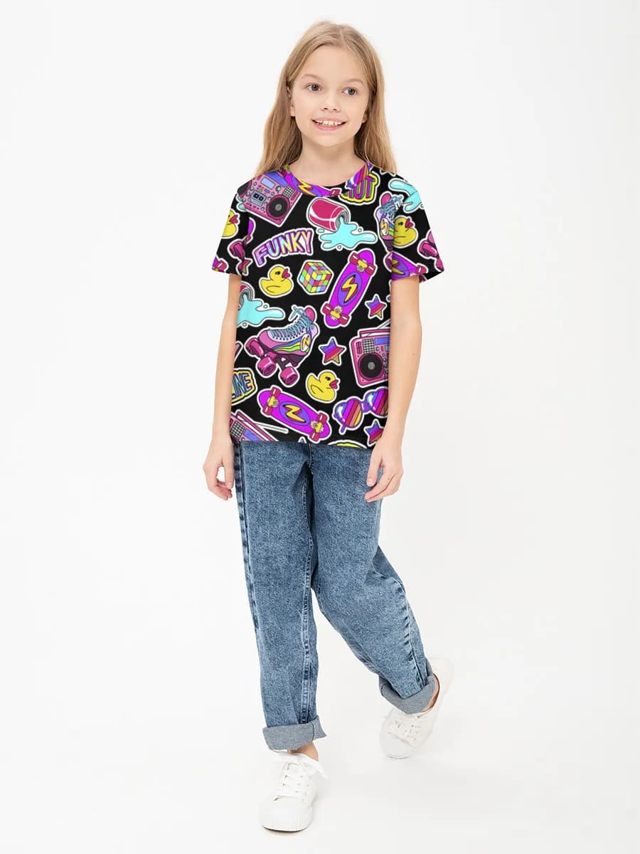 Children's cotton T-shirt (for girls. Copy)