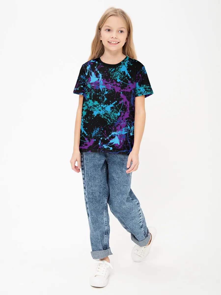 Children's cotton T-shirt (for girls. Copy)