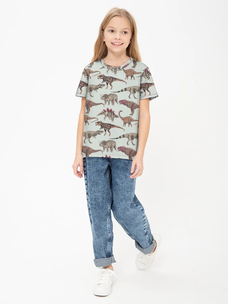Children's cotton T-shirt (for girls. Copy)