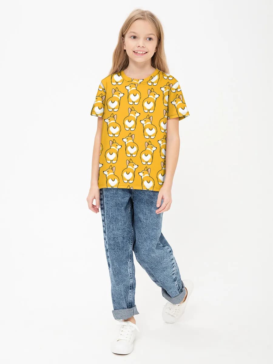 Children's cotton T-shirt (for girls. Copy)