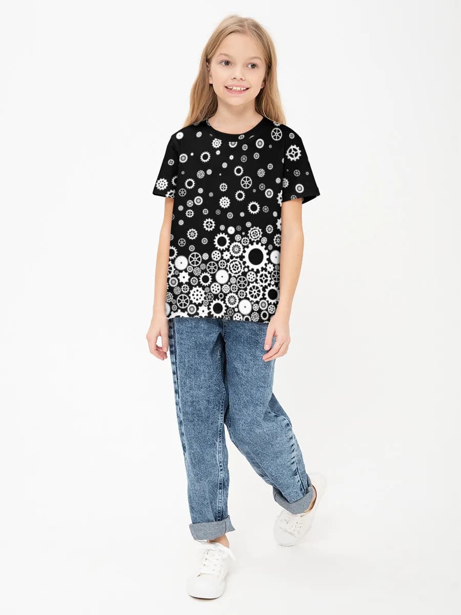 Children's cotton T-shirt (for girls. Copy)