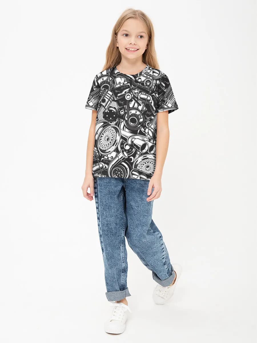 Children's cotton T-shirt (for girls. Copy)