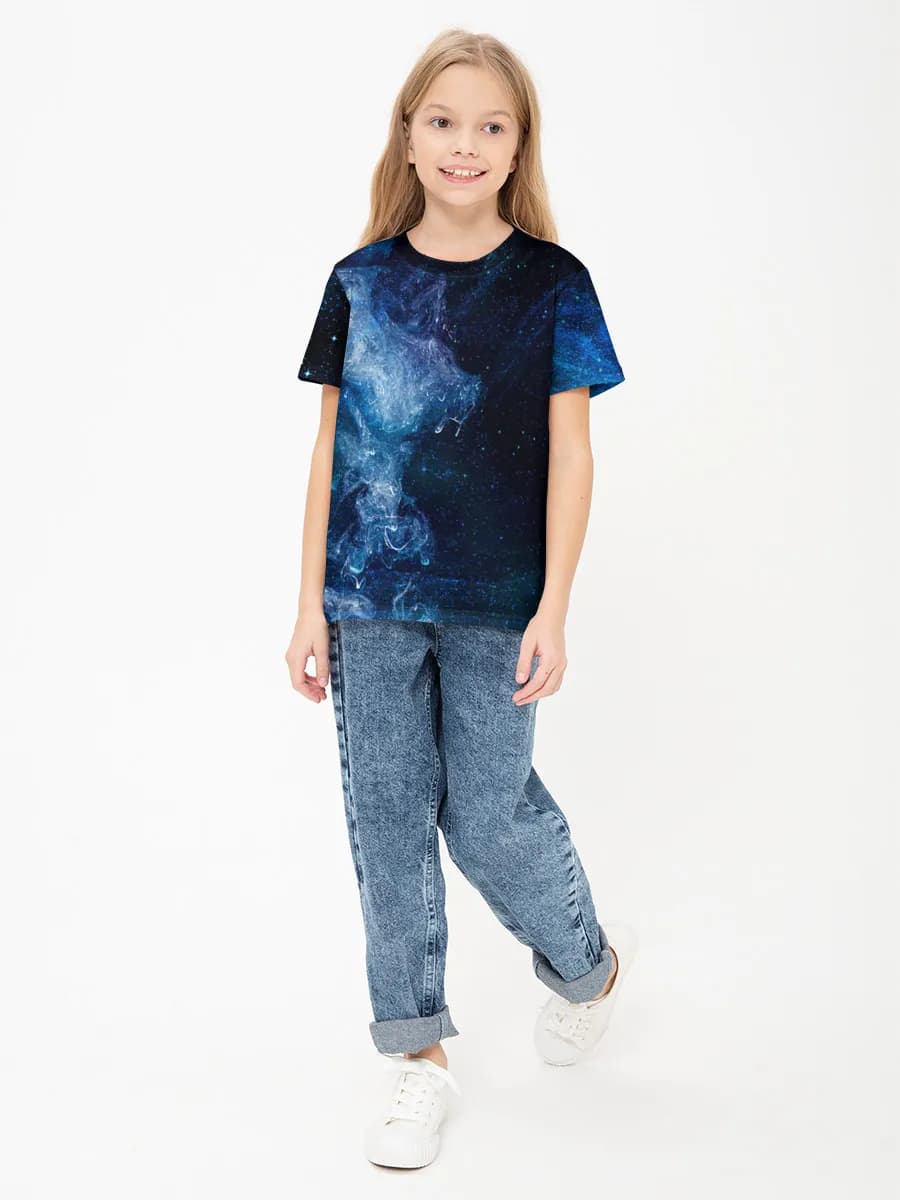 Children's cotton T-shirt (for girls. Copy)
